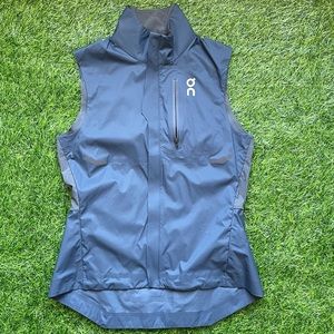 On Running Weather Vest Navy Shadow size XS Preowned activewear outdoor casual